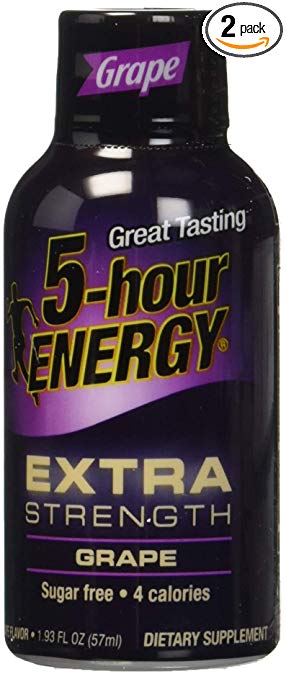 5-Hour Energy Grape Flavoured Energy Drink (Extra Strength, 2 Pack)