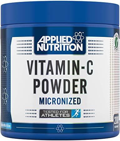 Vitamin C Powder 100% Pure Vitamin-C L- Ascorbic Acid British Pharma Grade, Instant Mixing VIT-C Non GMO, Halal, Vegan Friendly, Immune System Support, 200 Servings