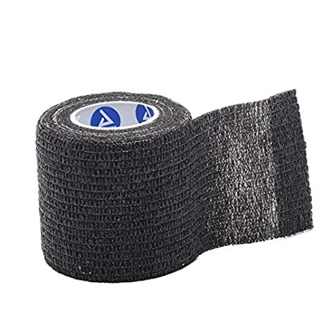 Sensiwrap Cohesive Bandage Wrap Black 2 Inch 3 Rolls Per Pack
