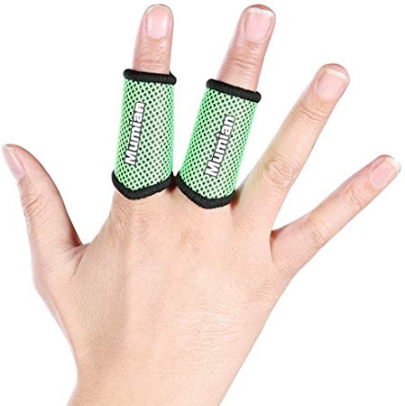 Sports Elastic Finger Sleeves Support Thumb Brace Protector Breathable Elastic Finger Tape for Basketball, Tennis,Baseball, Cycling, Volleyball, Badminton, Boating A71