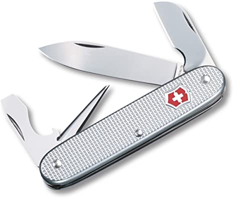 Victorinox Swiss Army Electrician Pocket Knife (Silver Alox Ribbed),Silver Alox, Ribbed