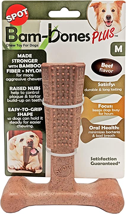 Bambone Plus Chew Toy for Dogs Beef 6"