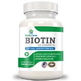 5 in 1 - Biotin 10000 Mcg - Hair Growth Skin Care Weight Loss Cellular Energy and Nail Strengthening 90 Vegetable Capsules