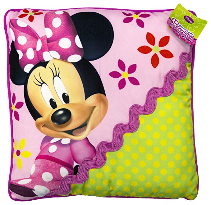 Disney Minnie Mouse Bowtique Garden Party Decorative Pillow