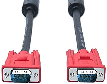 DTECH VGA to VGA Cable 1.5m with Dual Ferrite Cores Standard 15 Pin Male to Male Wire Full HD 1080P for Computer Monitor Projectors HDTVs Displays