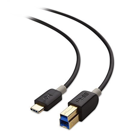 Cable Matters USB 3.1 Type C (USB-C) to Type B (USB-B) Cable in Black 3.3 Feet