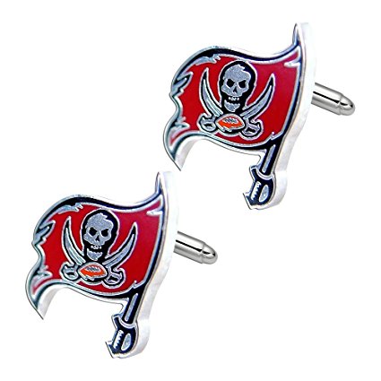 NFL Cut Out Logo Cuff Link, Silver