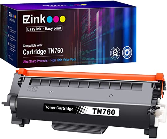 E-Z Ink (TM) Compatible Toner Cartridge Replacement for Brother TN760 TN 760 TN730 Compatible with DCP-L2550DW HL-L2350DW HLL2395DW HLL2390DW HL-L2370DW MFC-L2710DW MFC-L2750DW MFC-L2730DW(1 Black)