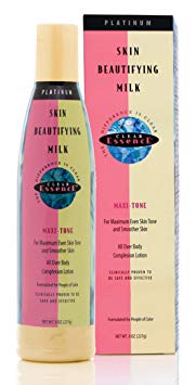 Clear Essence Skin Beautifying Milk (8 oz) | Maxi-Tone Platinum Line Acne Scar Remover Lotion | Skin Care Cream for Discoloration Moisturizing Whitening and Acne Spot Treatment (2-PACK)