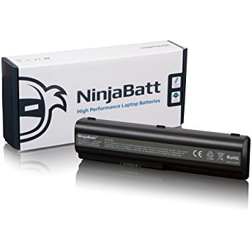 NinjaBatt® New Laptop Battery for HP Pavilion dv4 dv4-2145dx dv6-2150us dv6-2155dx ? High Performance [6 Cells4400mAh48wh]
