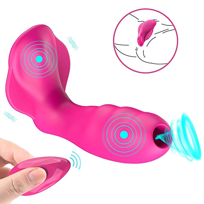 Clitoral Sucking Vibrator, 7 Suction and 10 Vibration Modes for Women, Waterproof Rechargeable Quiet Clitoris Nipples Stimulator Adult Sex Toys for Couples or Solo (Red)