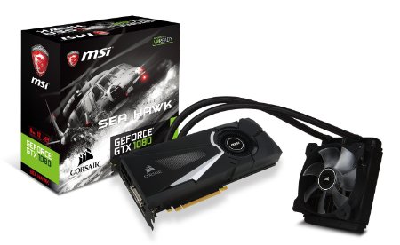 MSI GAMING GeForce GTX 1080 8GB GDDR5X DirectX 12 VR Ready (GeForce GTX 1080 SEA HAWK X)