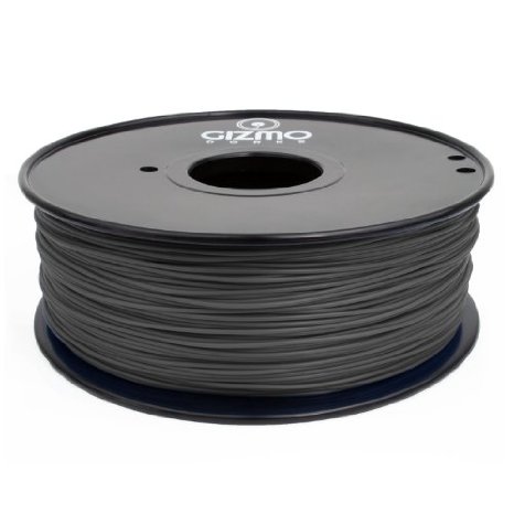 Gizmo Dorks 3mm (2.85mm) ABS Filament 1kg / 2.2lb for 3D Printers, Silver
