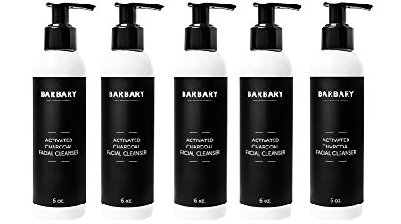 ULTIMATE Natural Facial Cleanser - Vegan Face Wash and Organic Acne Treatment - Activated Charcoal Clean, Moisturize and Restore Skin's Health (5 Pack)