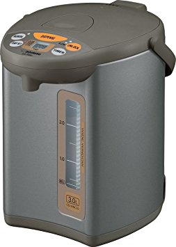 Zojirushi CD-WBC30-TS Micom 3-Liter Water Boiler and Warmer, Silver Brown