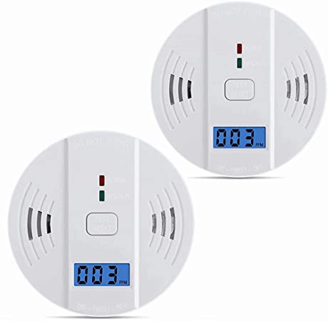 Carbon Monoxide Detector Carbon Alarm, WJZXTEK Digital Display Carbon Monoxide Alarm, Electronic Equipment, Power Detection Equipment, Alarm Clock Warning, UL2034
