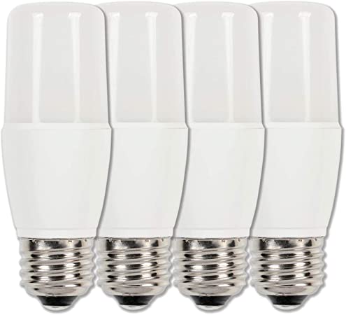 Westinghouse 3319920 60-Watt Equivalent T7 Bright White LED Light Bulb with Medium Base (4-Pack), 0, 4 Piece