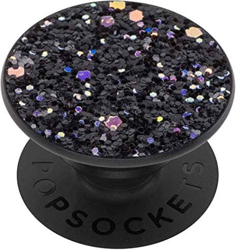 PopSockets: PopGrip with Swappable Top for Phones & Tablets - Sparkle Black