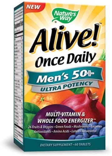 Nature's Way Alive Once Daily Men's 50  Ultra Potency Tablets, 60(4 Pack)