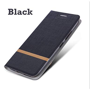 Essential Phone Case,Ultra Slim fit,Kickstand,Card Slot,TPU Bumper,Multi Color Flip PU Leather Wallet Case for Essential Phone (Black)