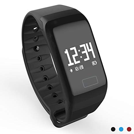 TIISON Fitness Tracker, Smart Bracele Smart Watch Waterproof Pedometer Activity Tracker with Heart Rate Monitor, Blood Pressure Blood Oxygen Monitor Bluetooth 4.0 for IOS Android