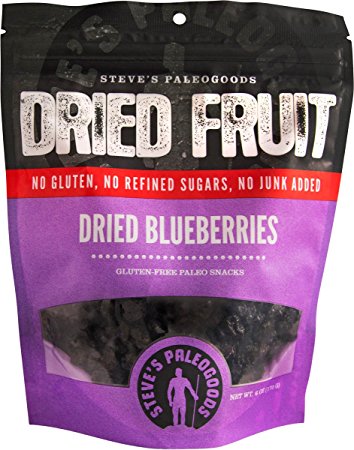 Steve's PaleoGoods, Dried Fruit Blueberries, 6 oz