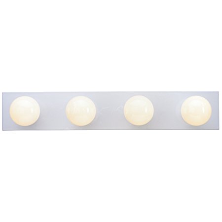 Westinghouse 6659500 4-Light Interior Bath Bar, White Finish