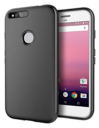Google Pixel XL Case, Cimo [Matte] Premium Slim Protective Cover for Google Pixel XL (2016) - Black