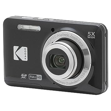 Kodak PIXPRO Friendly Zoom FZ55-BK 16MP Digital Camera with 5X Optical Zoom 28mm Wide Angle and 2.7" LCD Screen (Black)