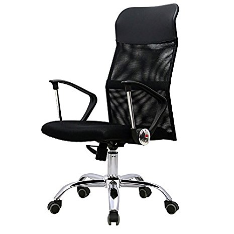 Thinkingbuy Adjustable High-Back Mesh Swivel Task Chair with Headrest Mesh Padded Seat Arm Rest