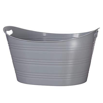 CreativeWare PTUB-GRY Party Tub 8.5 Gl, Grey, 8.5 Gallon