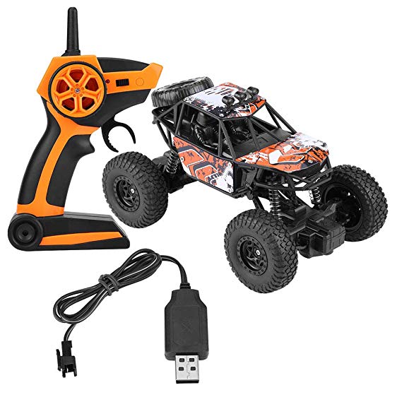 Jadpes Remote Control Truck Model,S-003 4-Wheel Drive Remote Climbing Car Beach Buggy Children Outdoor Toys Electronic Truck RC Crawler(#2)