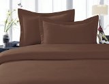 Celine Linen 1 Rated Best Seller Luxury Pillowcases on Amazon 1500 Thread Count Egyptian Quality Super Soft Wrinkle Free 2-Piece Pillowcases Standard Size - Chocolate Brown
