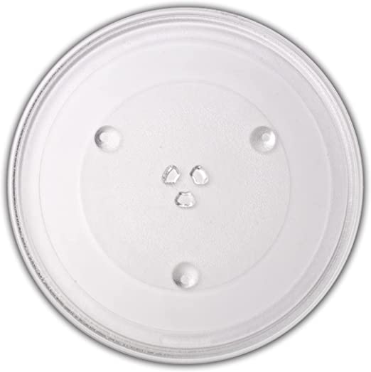 CALPALMY 16.5 Inches Microwave Glass Plate -Exact Replacement for Glass Turntable Part Numbers A06014M00AP and F06014M00AP -Dishwasher-Safe Microwave Glass Plate