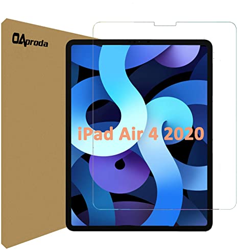OAproda Premium Screen Protector for iPad Air 4th 10.9 Inch [Apple Pencil Compatible] Ultra Sensitive,2X Strength,Scratch-Resistant,Tempered Glass Film for iPad Air 4th Generation 10.9