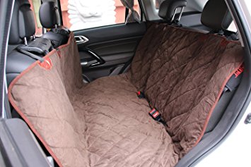 Nicrew Quilted Waterproof Non-slip Pet Dog Car Seat Cover Protector Hammock with Side Flaps