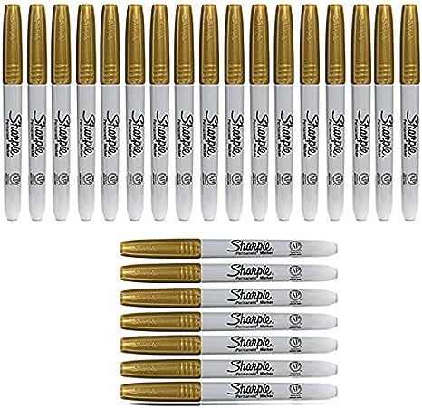 Sharpie Metallic Gold Fine Point Permanent Marker 24 Markers Per Order (1823889)