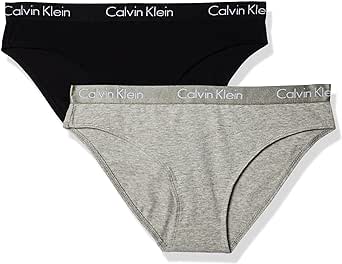 Calvin Klein Womens Motive Cotton Multipack Bikini Panty