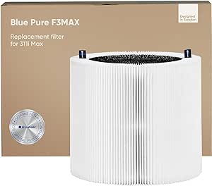 BLUEAIR Blue Pure 311i Max Genuine Replacement Filter, Blue Pure F3MAX, fits Blue Pure 311i Max Air Purifier