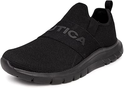 Nautica Men's Casual Slip-On Fashion Sneakers-Walking Shoes-Lightweight Joggers in Medium & Wide Width