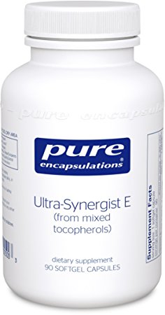 Pure Encapsulations - Ultra-Synergist E - Vitamin E Mixture from Mixed Tocopherols for Antioxidant Support, Prostate Health, and Cardiovascular Function* - 90 Softgel Capsules