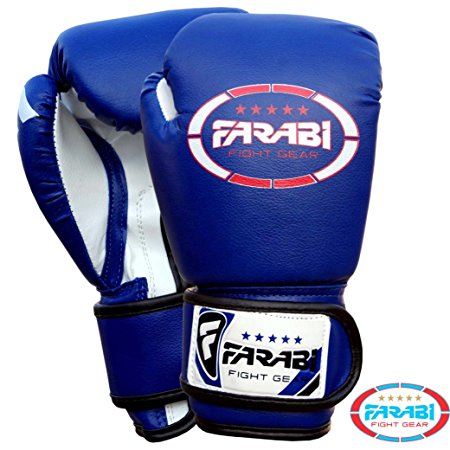 Kids boxing gloves, junior mitts, junior mma kickboxing Sparring gloves 4Oz blue