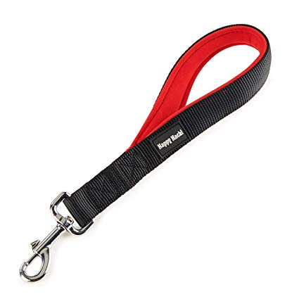 Pettom Short Dog Leash with Padded Nylon Handle Leads for Medium Large Dogs