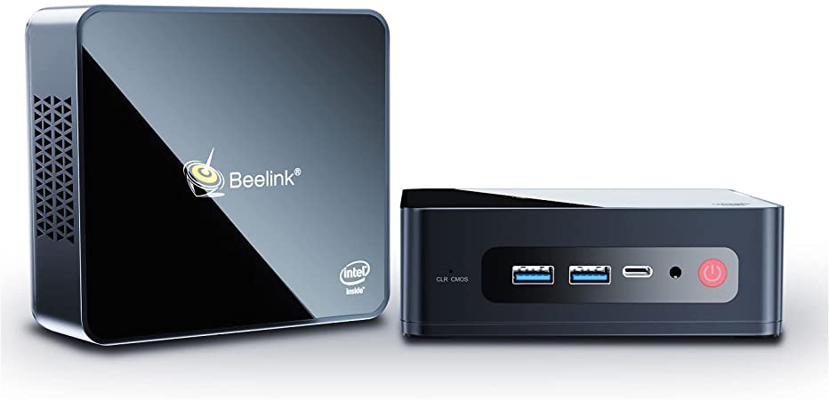 Beelink U59 Mini PC with Intel 11th Gen 4-Cores Processor, Windows 11 Pro 8GB DDR4 256G SSD, 4K Triple Display Dual HDMI Type-C, Office Mini Computer WiFi 5 BT4.0 Auto Power On/Wake On LAN/PXE