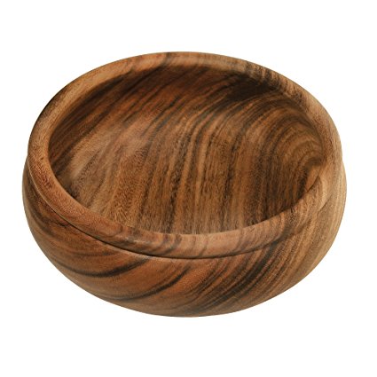 Ironwood Gourmet 28251 Large Bead Rim Salad Bowl, Acacia Wood