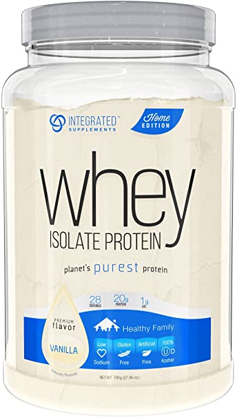 Integrated Supplements CFM Whey Protein Isolate Diet Supplement, Vanilla, 790G