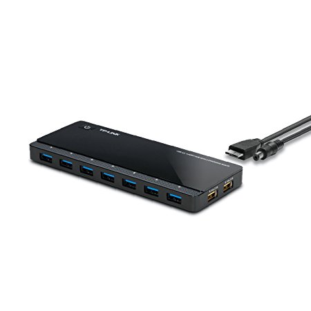 TP-LINK UH720 USB 3.0 7 -port Hub, 2 exclusive 2.4A charging ports, with Anti-static protection