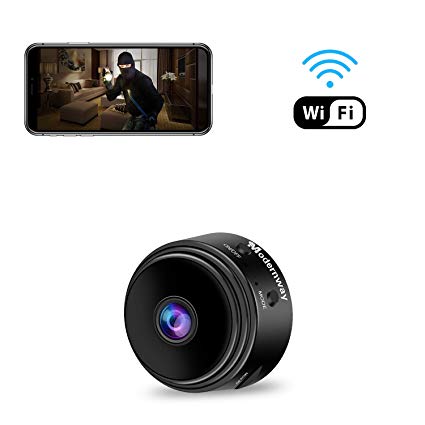 Mini Spy Camera WiFi Hidden Camera, Modernway 1080P Wireless Small Indoor Home Security Cameras Nanny Cam with Motion Detection and Night Vision