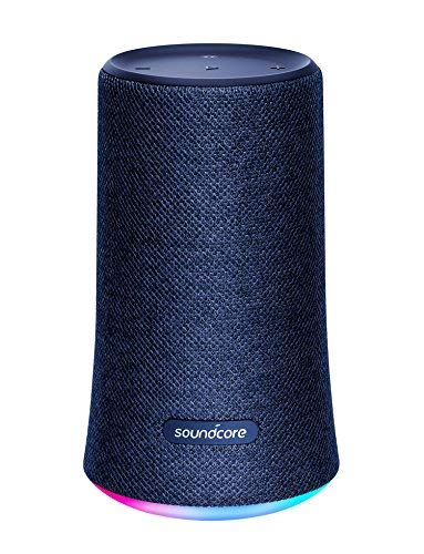 Portable Bluetooth Speaker, Soundcore Flare Wireless Speaker by Anker, Waterproof Party Speaker with 360° Sound, Enhanced Bass & Ambient LED Light, IP67 Dustproof & Waterproof and 12-hour Battery Life