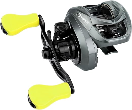 KastKing Skeet Reese Icon Baitcasting Reels - AutoMag Dual Braking System Fishing Reel, 7oz Lightweight Aluminum Frame,17.6 Lb Carbon Drag,11   1 Stainless Steel BB,7.2:1 Gear Ratio, TPE Handle Knobs